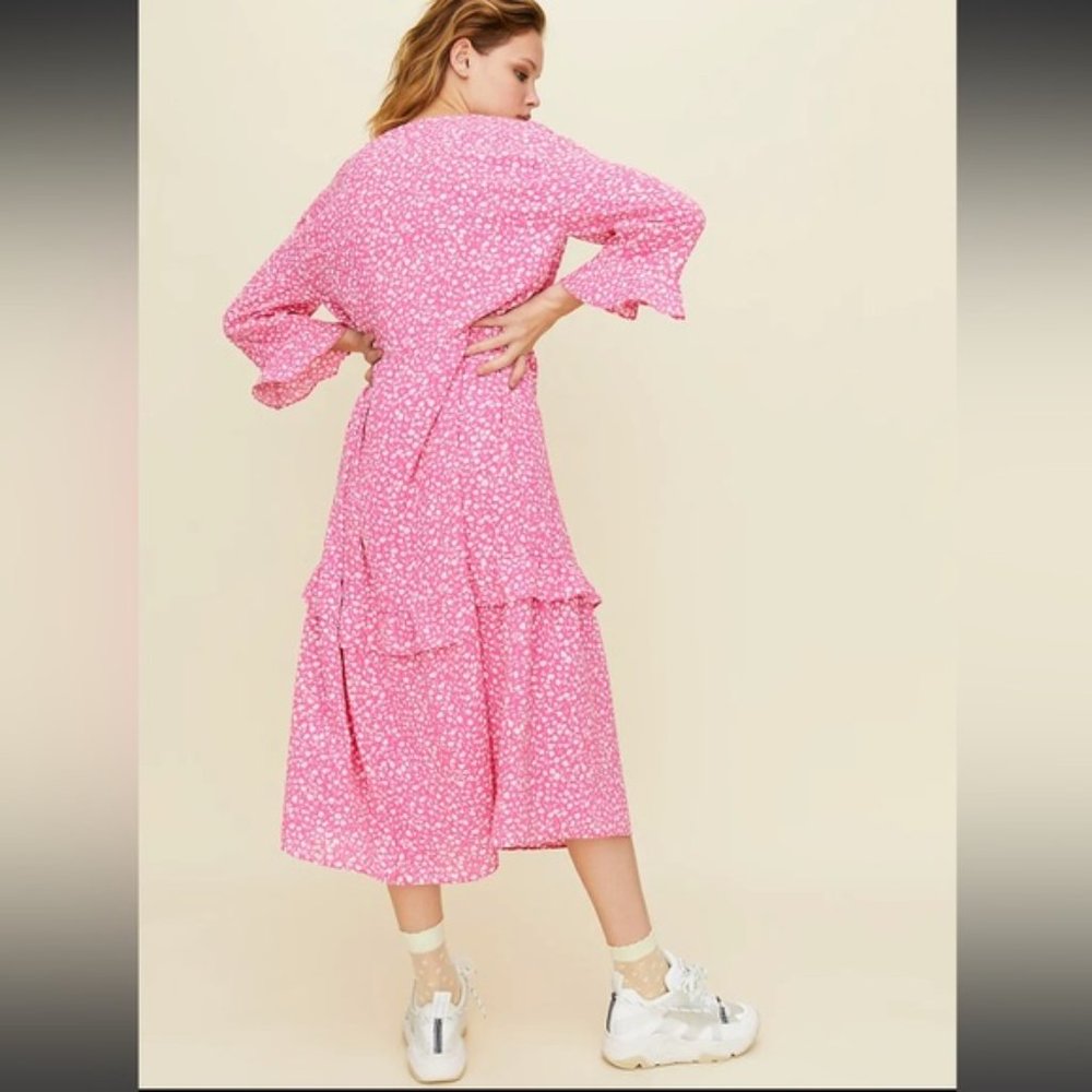 ❗️SOLD❗️Aritzia Little Moon Floral Spritz Dress Size S - Picture 2 of 10